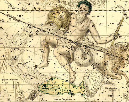Aquarius - Celestial Atlas Alexander Jamieson 1822